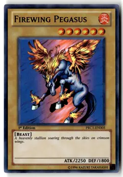Firewing Pegasus PRC1-EN005 Super Rare Yu-Gi-Oh 1st Edition Lightly Played - Image 1