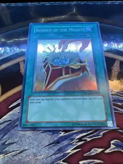 Burden of the Mighty WC08-EN002 Super Rare Limited Edition VLP (slot#16) - Image 4