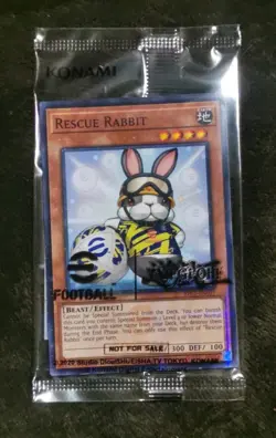 Rescue Rabbit + Neymar Jr • eFootball Promo Set Yugioh SEALED Konami EFC1-EN001 - Image 2