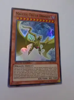 Malefic Truth Dragon CT09-EN016 (Super Rare, Limited, Lightly Played / LP) - Image 1