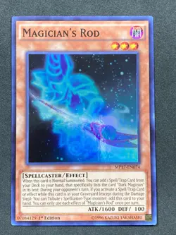 Yu-Gi-Oh! Magician's Rod Super Rare 2017 MP17-EN074 1st Edition - Light Play - Image 1