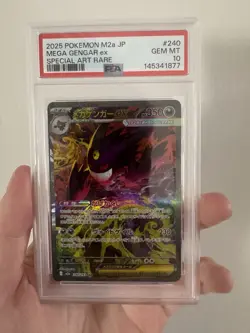 PSA 10 MEGA Gengar ex SAR 240/193 MEGA Dream ex M2a Japanese Pokemon Card 2025 - Image 1