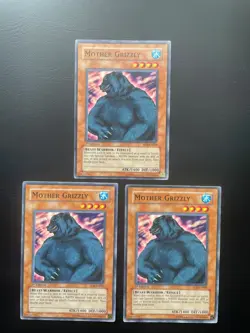Yugioh Mother Grizzly SD4-EN005 1st Edition Common LP/MP X3 - Image 1