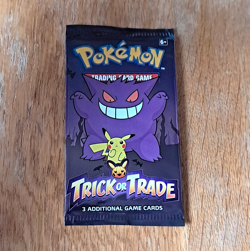 Pokemon Trick Or Trade Booster Pack Halloween 3 Card Pack 2022 - Image 1