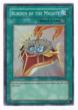 Yu-Gi-Oh! Burden of the Mighty (WC08-EN002, Unlimited, Super Rare,l - Image 1