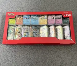 Pokemon TCG Prismatic Evolutions Costco Mini Tins 8 Pack New Sealed Damaged - Image 1