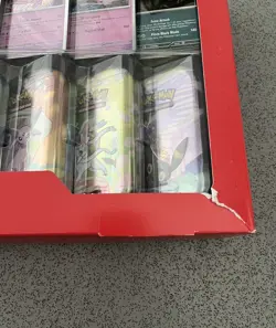Pokemon TCG Prismatic Evolutions Costco Mini Tins 8 Pack New Sealed Damaged - Image 2