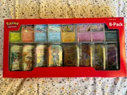 Pokemon TCG: Prismatic Evolutions Costco Mini Tins 8 Pack - New & Sealed - Image 1