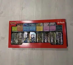 Pokemon TCG Costco Prismatic Evolutions 8-Pack Mini Tins Brand New Sealed! - Image 1