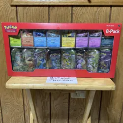 Pokemon TCG: Prismatic Evolutions Costco 8-Pack Mini Tins Sealed NEW - Image 1