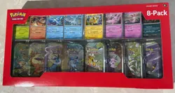 Pokemon TCG Prismatic Evolutions 8-Pack Mini Tins Set Costco Sealed - Brand New✅ - Image 1