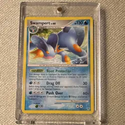 Pokemon Swampert Platinum Regular 12/147 Stage 2 130 HP Drag Off Push Over TCG - Image 1