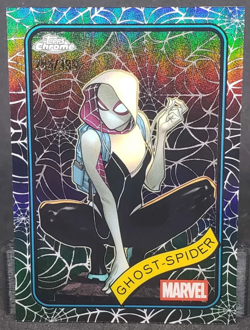 Ghost Spider #29 BLACK SPIDER WEB REFRACTOR 245/399 - 2025 Topps Chrome Marvel - Image 1