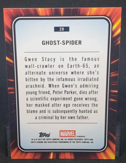Ghost Spider #29 BLACK SPIDER WEB REFRACTOR 245/399 - 2025 Topps Chrome Marvel - Image 3