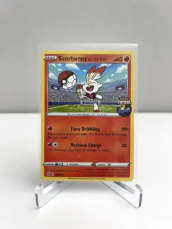 Scorbunny on the Ball 004/005 Pokemon Futsal Promo Holo Card NM/M - Image 3