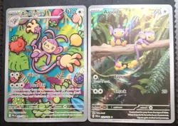 Aipom 211/182 & Ambipom 107/094 Rare Pokemon Card Bundle TCG Lot Near Mint - Image 1