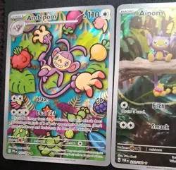 Aipom 211/182 & Ambipom 107/094 Rare Pokemon Card Bundle TCG Lot Near Mint - Image 3