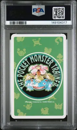 1996 POKEMON GREEN VERSION PLAYING CARDS 10 OF CLUBS #083 FARFETCH'D PSA 9 - Image 2