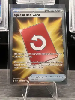 Pokemon TCG Special Red Card 113/086 CRI Trainer-Item Full Art Holo Rare GEM - Image 1