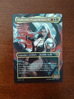 Sephiroth Wings of Vast/ Kaalia of the Vast MTG Fan Art Anime Test Card - Image 1