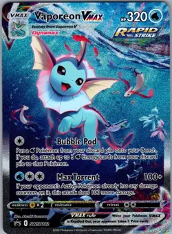 Vaporeon VMAX - SWSH182 Promo SWSH: Sword & Shield Promo Cards NM - Image 1