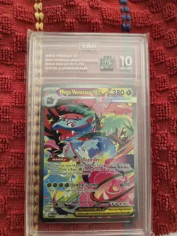 Mega Venusaur EX Special Illustration Rare Tag 10 Gem Mint Pokemon Card - Image 1