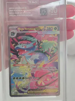 Mega Venusaur EX Special Illustration Rare Tag 10 Gem Mint Pokemon Card - Image 2
