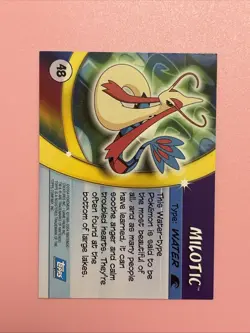 Milotic Pokemon Advanced Challenge Topps TCG Card 2004 #48 - Image 2