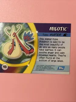 Milotic Pokemon Advanced Challenge Topps TCG Card 2004 #48 - Image 3