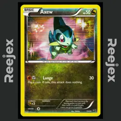 Axew - 13/20 - Holo Rare - Dragon Vault - Pokemon Card - LP - Image 1