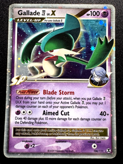 Gallade E4 LV.X 106/111 Platinum Rising Rivals Pokemon Card Holo Foil Rare HP - Image 1