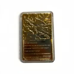 Charizard 1999 Pokemon Burger King Nintendo 23 Karat Gold Plated Card - Image 2