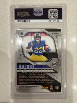 BLAKE CORUM 2024 PANINI PRIZM RC GOLD /10 PRIZM AUTOGRAPH RAMS AUTO LA RAMS 🐏 - Image 2