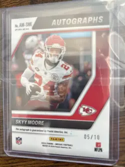 2024 Panini Mosaic Autographs Mosaic /10 GOLD Skyy Moore #AM-SME Auto RC SSP - Image 5