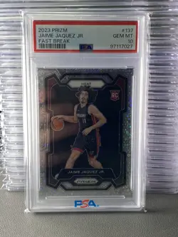 JAIME JAQUEZ JR. Rookie 2023 Panini Prizm Fast Break #137 RC PSA 10 GEM MINT - Image 1