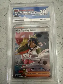 Charizard And Ace 10 Iris Flighting Spirit Slab - Image 1