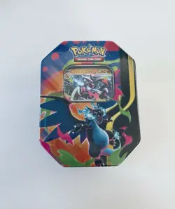 Pokemon TCG Mega Charizard Ex X Tin, Brand New & Sealed promo - Image 1