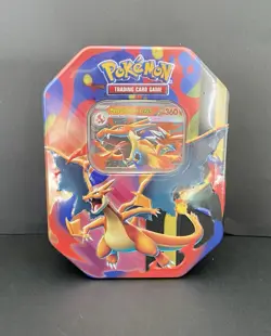 Pokemon TCG BRAND NEW & SEALED MEGA Charizard EX Tin with CHARIZARD "Y" EX Promo - Image 1