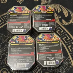 4x Pokemon TCG Mega Charizard ex X & Y Tin x4 Bundle new sealed promo - Image 3