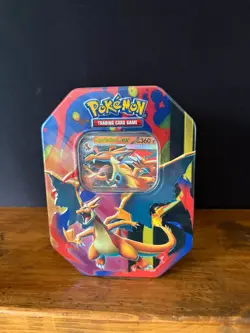 Pokemon TCG Mega Charizard Tin – Y ex Promo & 4 Boosters -BRAND NEW/SEALED - Image 1