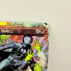 Spider-Man Noir 0204 Rainbow Foil Marvel SPM MTG Card 2025 Borderless - Image 4