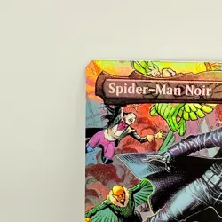 Spider-Man Noir 0204 Rainbow Foil Marvel SPM MTG Card 2025 Borderless - Image 5