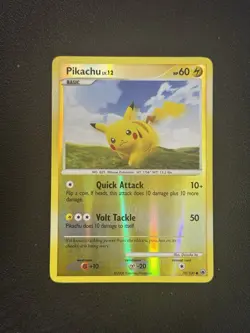 Pikachu 70/100 Majestic Dawn Platinum Reverse Holo 2008 Nintendo Pokemon Card - Image 1
