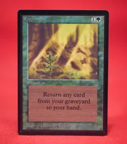 Regrowth, Beta Edition Magic The Gathering MTG 1993 - NM - Image 1