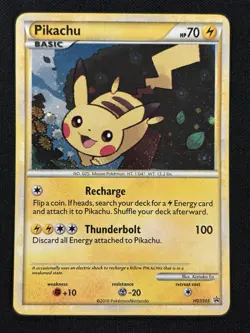 Pikachu HGSS03 Black Star Promo Pokemon Card - Image 1