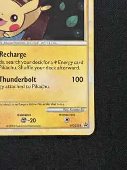 Pikachu HGSS03 Black Star Promo Pokemon Card - Image 4