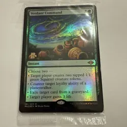 Verdant Command FOIL Prerelease Promo SEALED Modern Horizons 2 MH2 MTG Rare Mint - Image 2