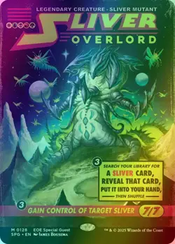 Sliver Overlord - SHOWCASE ALT ART FOIL SPECIAL GUESTS NM (MTG SPG EOE 128) - Image 1