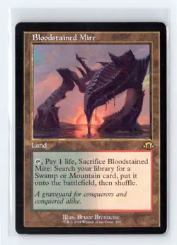MTG - Bloodstained Mire - Modern Horizons 3 Retro Frame 435 Non Foil - Image 1