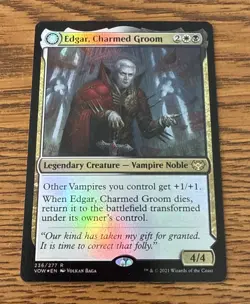 MTG Edgar, Charmed Groom Showcase Foil Crimson Vow Rare MAGIC THE GATHERING NM - Image 1